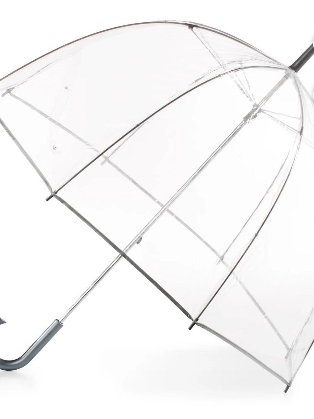 totes Clear Dome Umbrella with Gray Handle